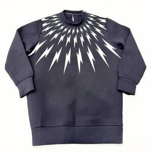 Neil Barrett Fair-Isle Thunderbolt Sweatshirt Slim Fit Regular Length S Italy